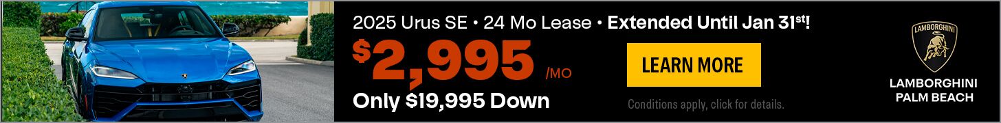 #1-2025 URUS SE $2995/mo.