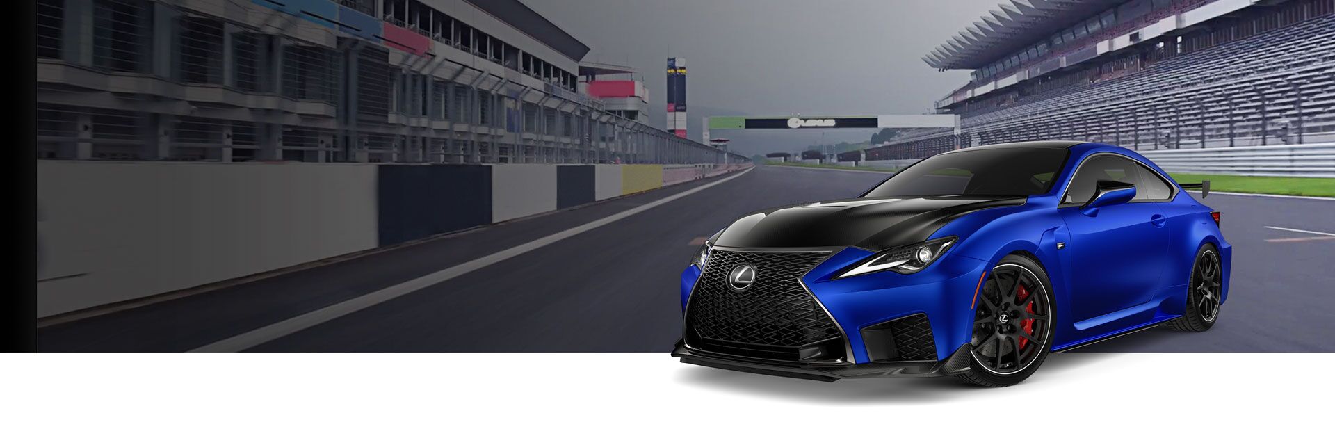 Exterior of the Lexus RC F Fuji Speedway Edition shown in Electric Surge.