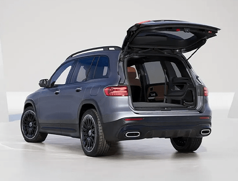 GLB 250 4MATIC GLB 250 4MATIC in Mountain Grey with black 20-inch AMG multispoke wheels