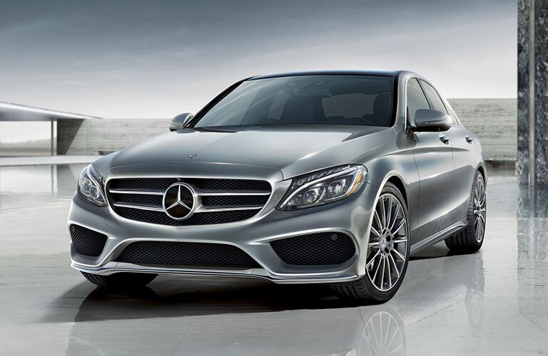front view of mercedes-benz c-class sedan