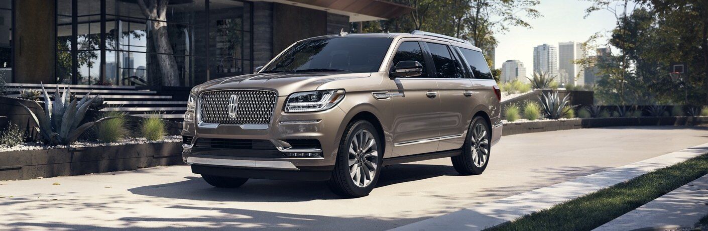 2020 Lincoln Navigator parked outside a glass building