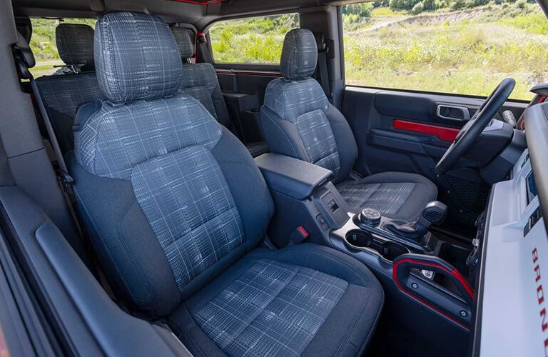 2023 Ford Bronco Heritage Edition front seat angled view