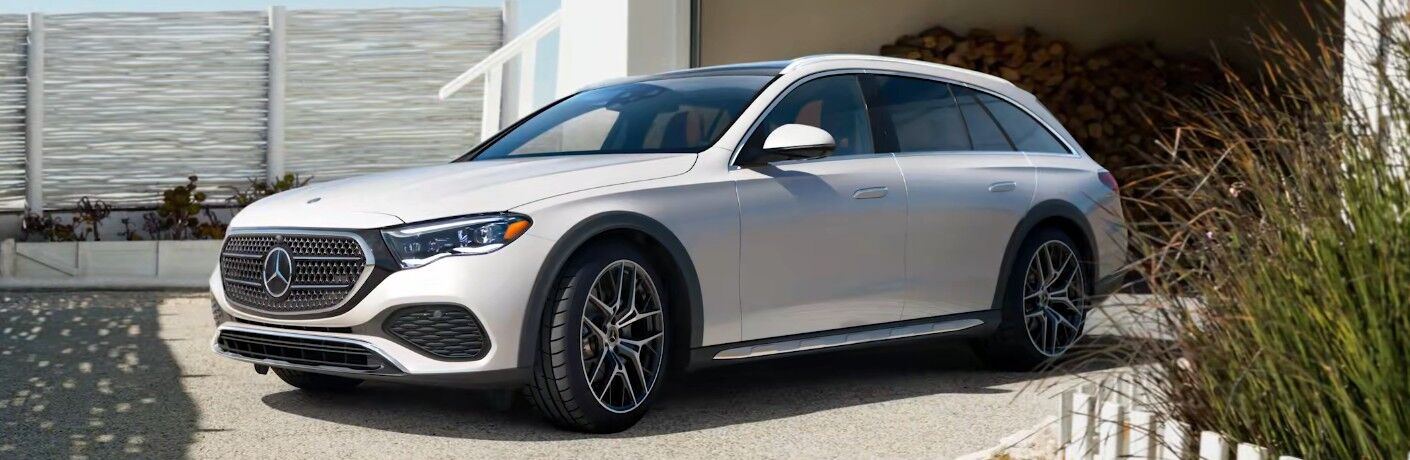 2026 Mercedes-Benz E-Class Wagon front and side view