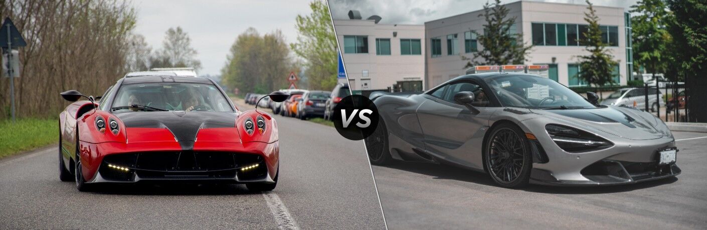 Pagani Huayra Vs McLaren P1 comparison image