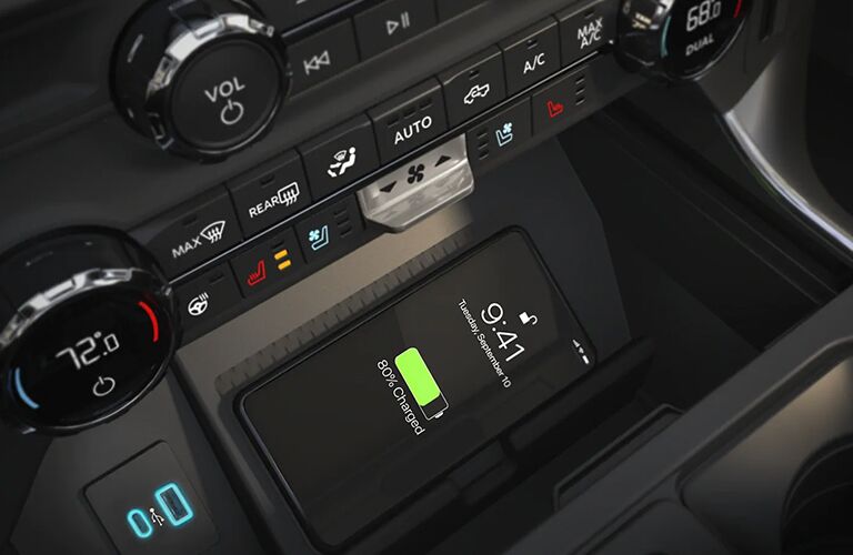 2021 Ford F-150 Limited wireless phone charging pad