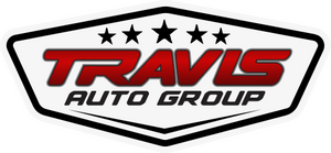 Travis auto group logo with five stars