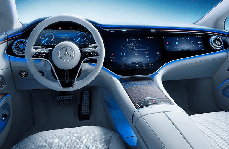 Interior of the 2022 EQS