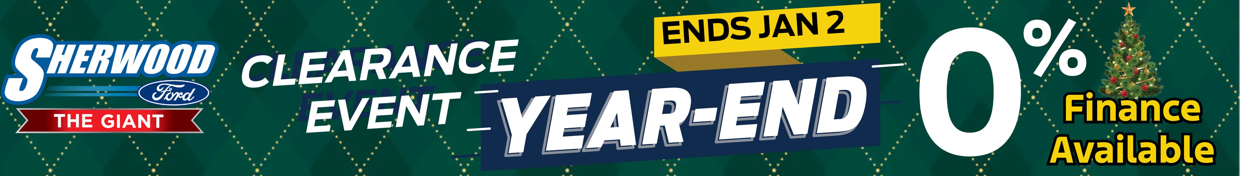 Year End Clearance Sale Event at Sherwood Ford, the Giant, in Sherwood Park, Alberta