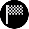 Checkered flag circle image