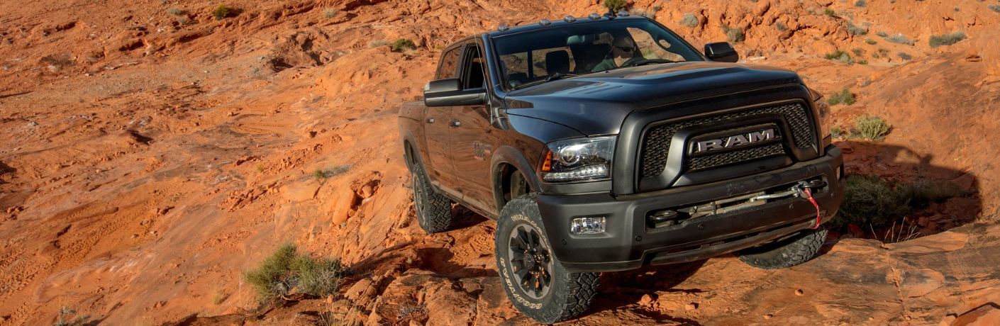front view of a 2018 RAM 2500 off-roading