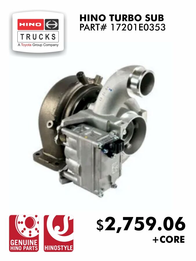 HINO TURBO SUB 17201E0353 PROM