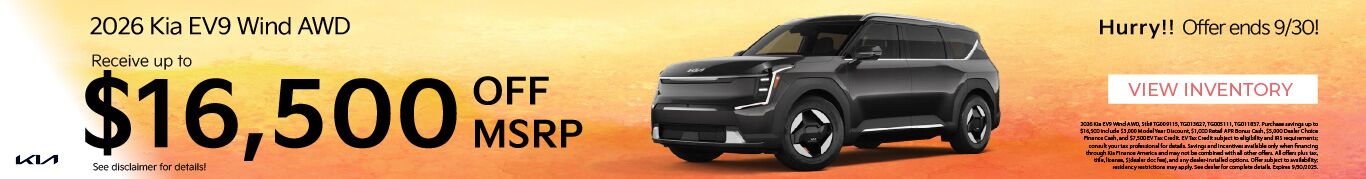 2026 EV9 Wind Cash Offer