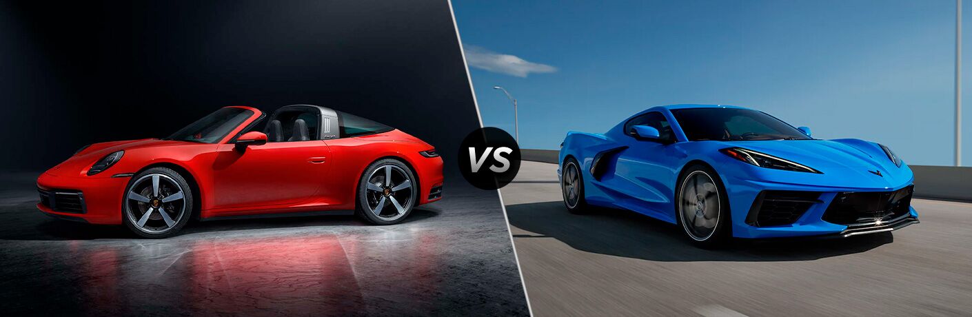 2021 Porsche 911 vs 2021 Chevrolet Corvette side by side