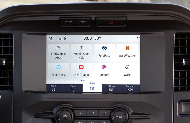 2021 Ford F-150 XL display screen