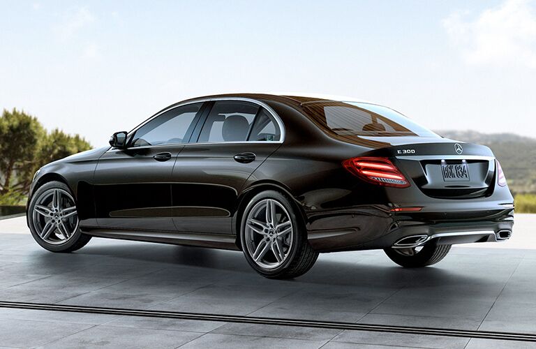 Rear quarter view of a used Mercedes-Benz