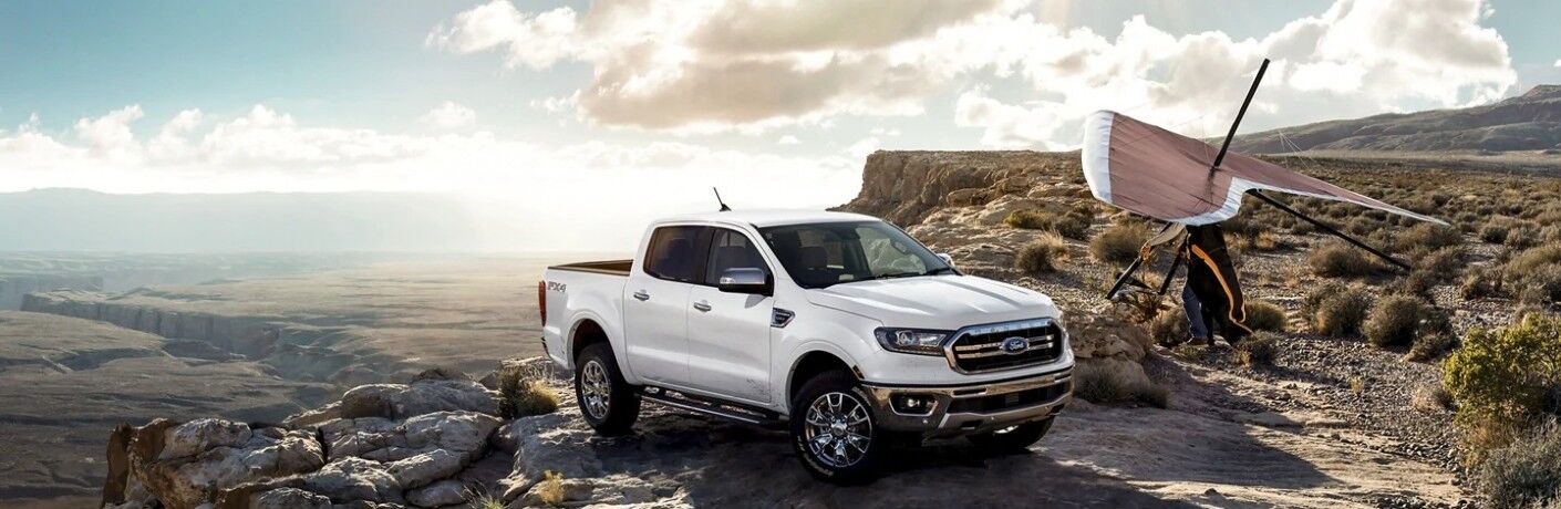 2021 Ford Ranger on a mountain
