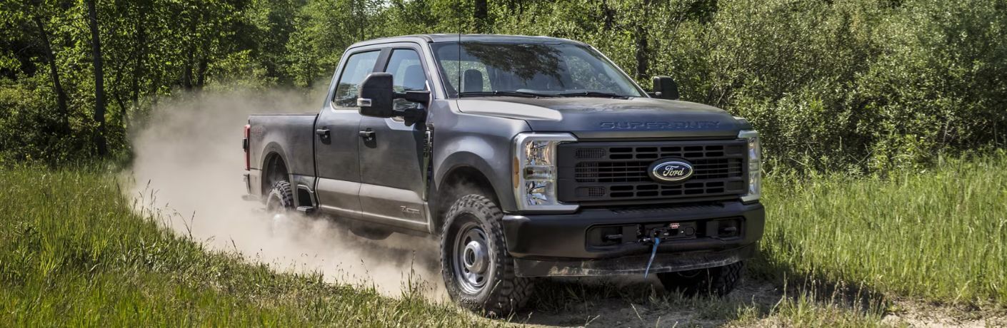 2026 Ford Super Duty side and front view