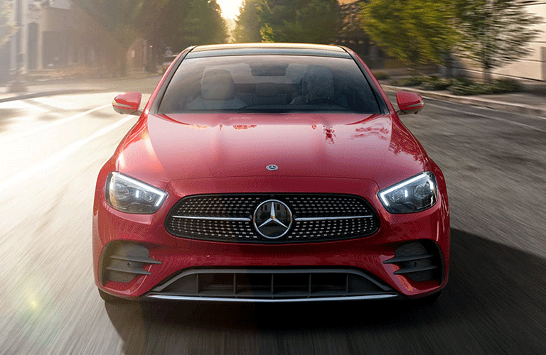 2021 MB E-Class exterior front fascia on road