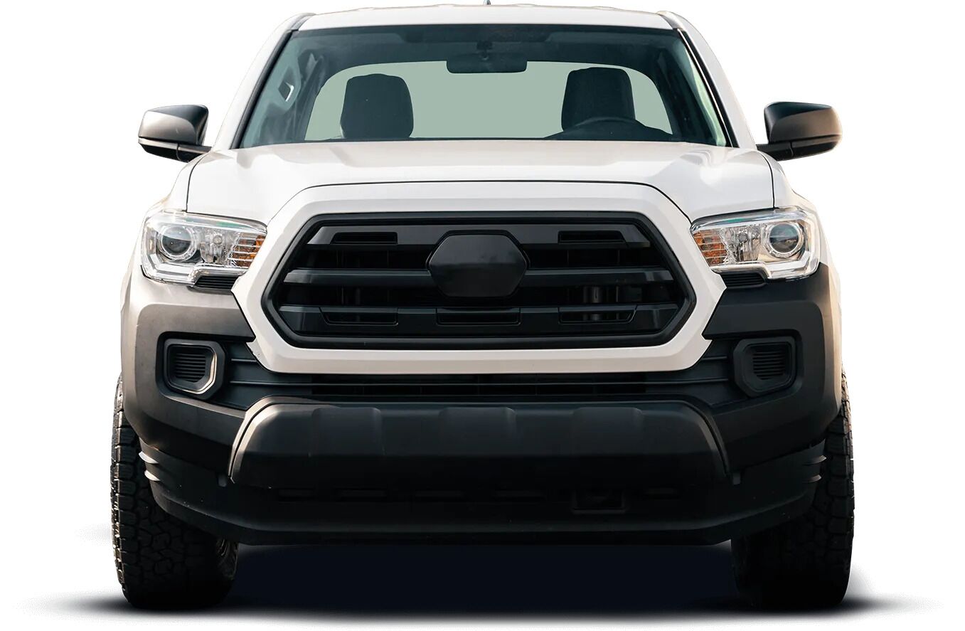 white truck on a white background