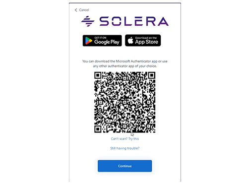 Scan the below QR code using the Microsoft Authenticator App on your mobile phone to receive the code. Once we enter the correct code and click on 'Verify' button, it will take us to the home page.