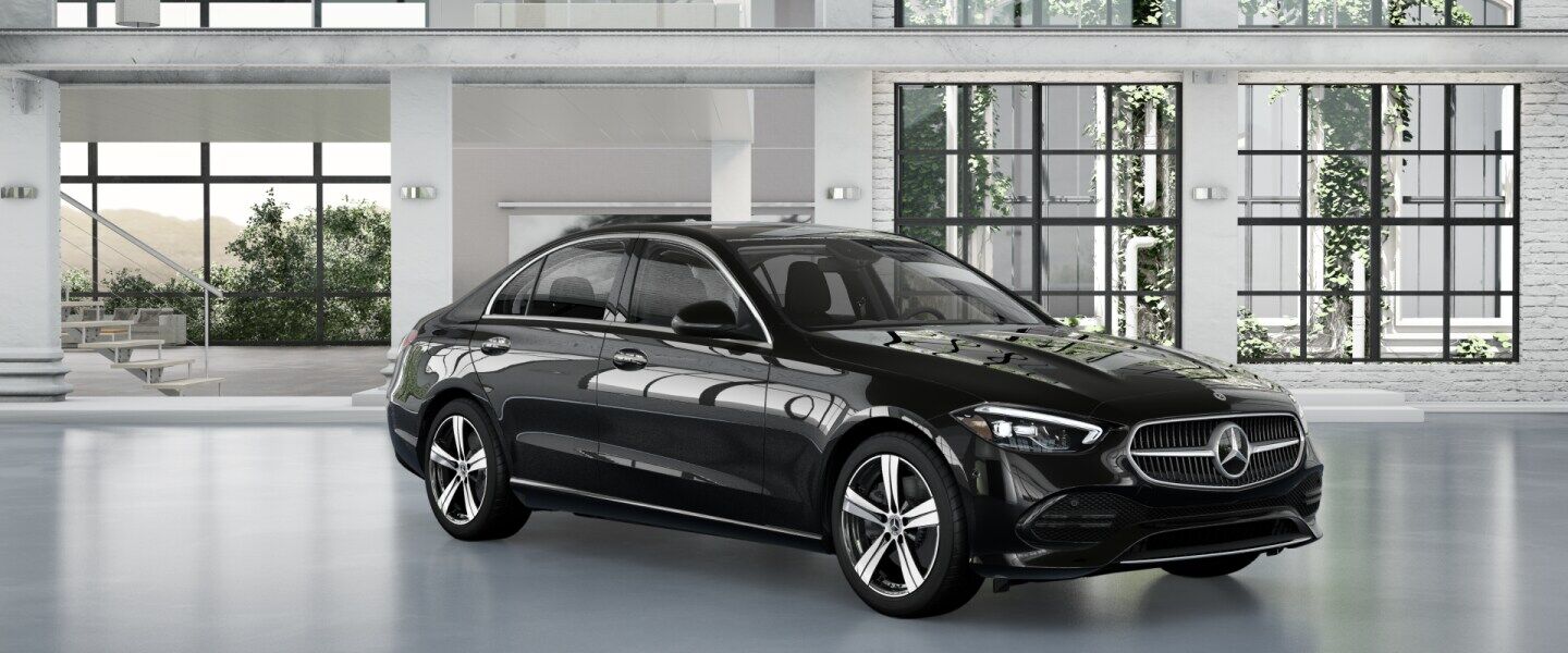 obsidian black metallic 2025 Mercedes-Benz C-Class Sedan exterior