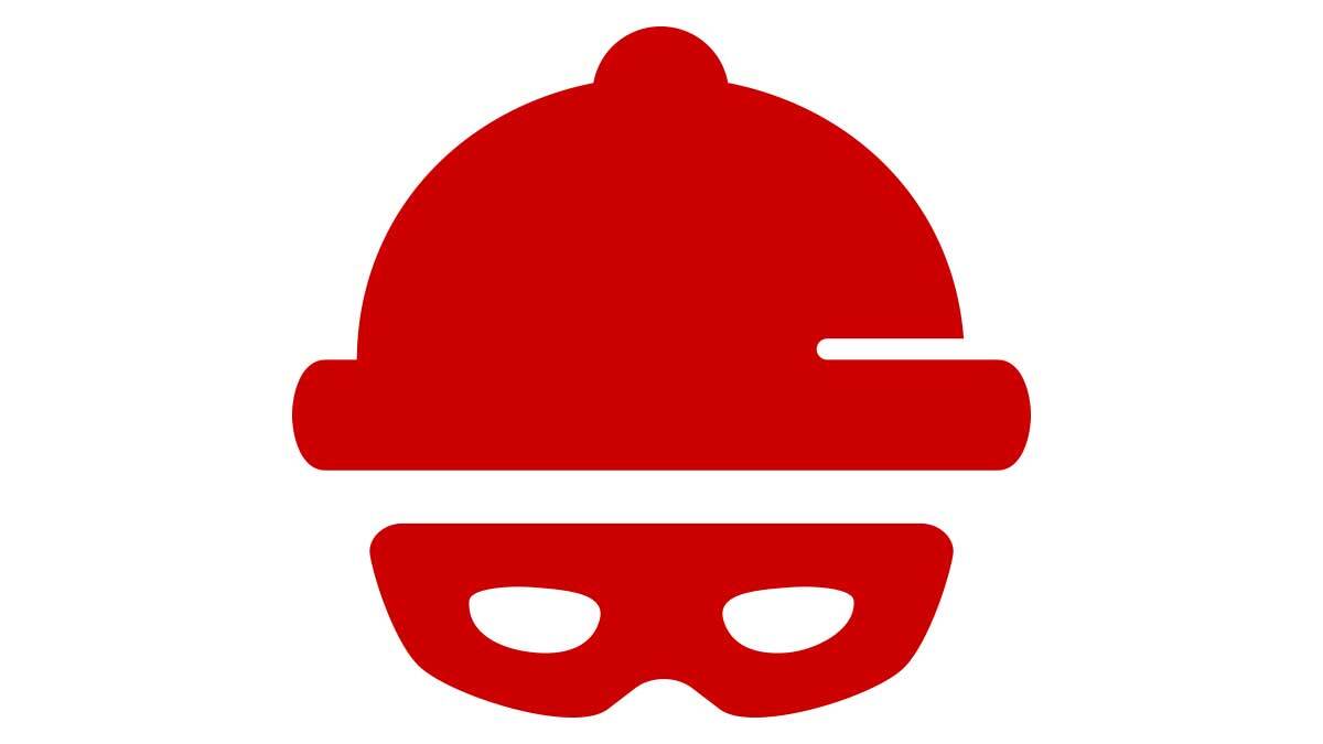 Illustration for suspicious person