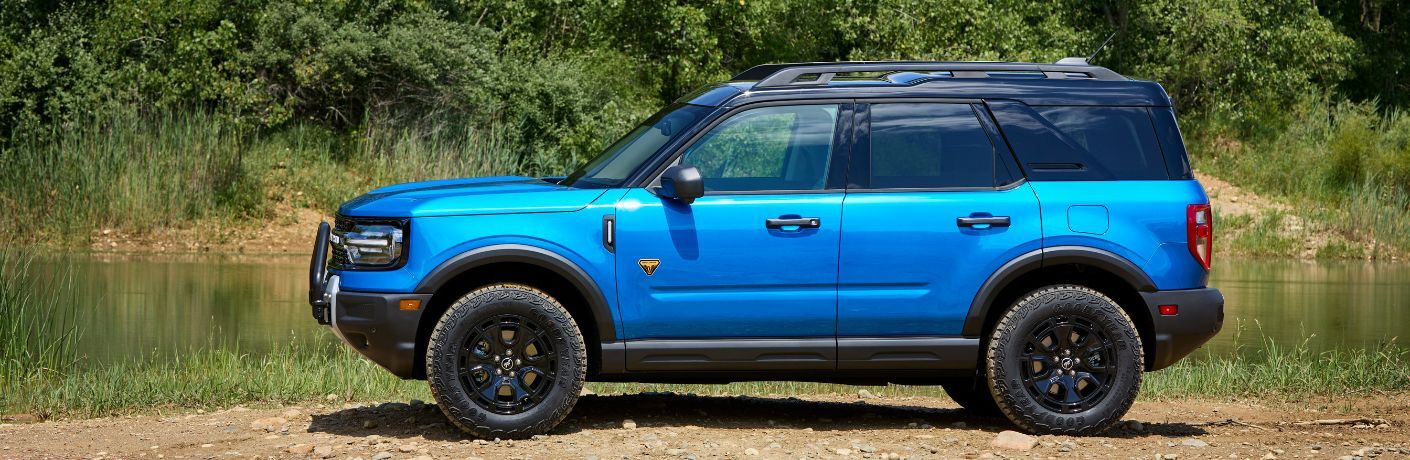 2025 Ford Bronco Sport side view by a pond