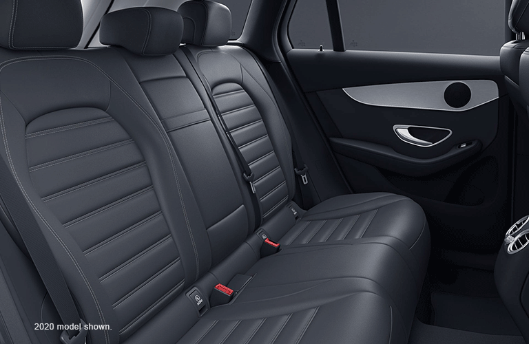 2021 MB GLC interior rear cabin seats