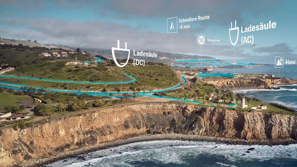 Route map used by the Porsche Charging Planner to plot charging stops – Champion Porsche Pompano Beach, FL