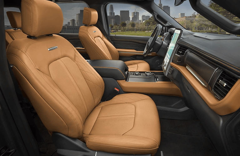 2022 Ford Expedition brown front seats