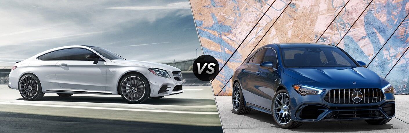 2023 Mercedes-Benz AMG C 43 Coupe vs. 2023 Mercedes-Benz AMG CLA 45 Coupe model comparison