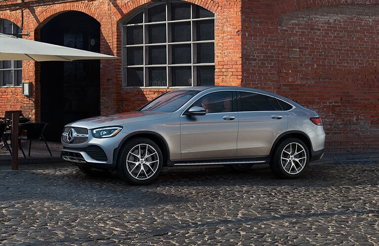 2022 Mercedes-Benz GLC Coupe silver side view