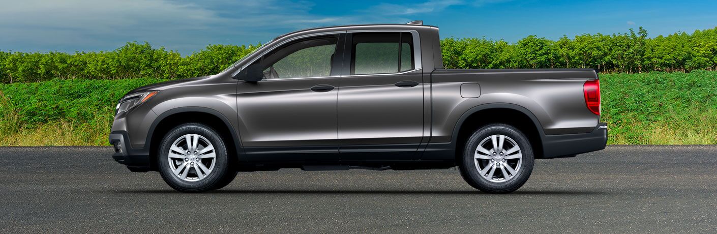 silver honda ridgeline side view