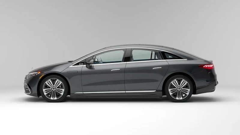 A side exterior view of the 2025 Mercedes-Benz EQS 450 4MATIC® Sedan