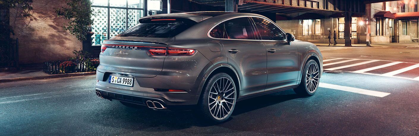 rear view of the 2020 Porsche Cayenne