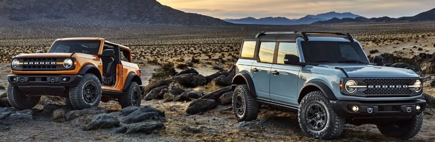 2021 Ford Bronco SUVs front view