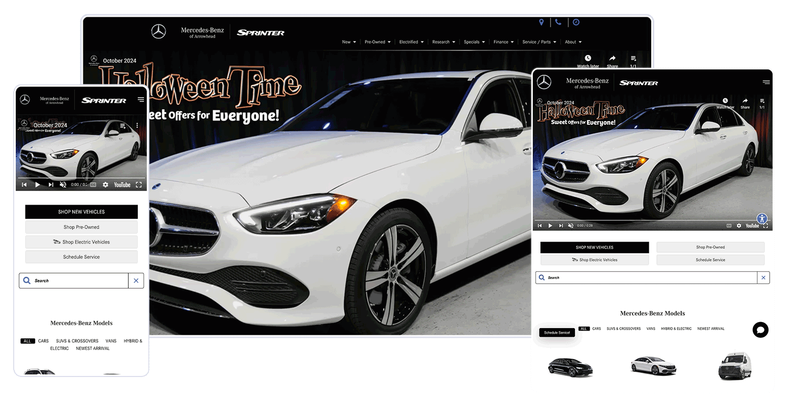 Mercedes-Benz of Arrowhead Responsive Website