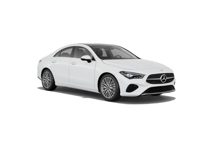 diagonal front view image of the 2025 Mercedes-Benz CLA 250 Coupe