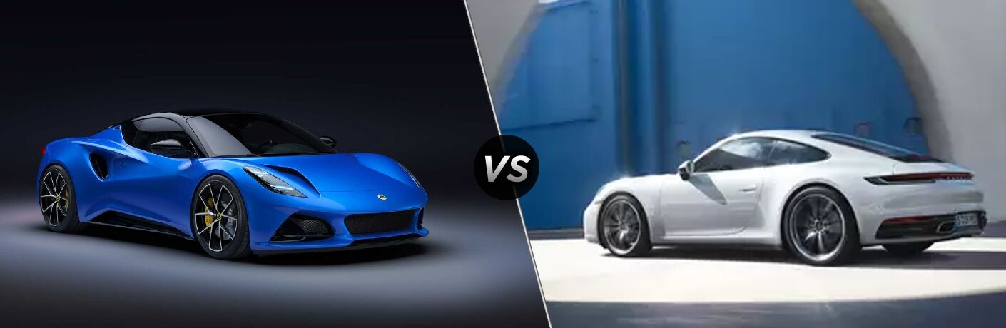 2022 Lotus Emira vs 2022 Porsche 911 comparison image