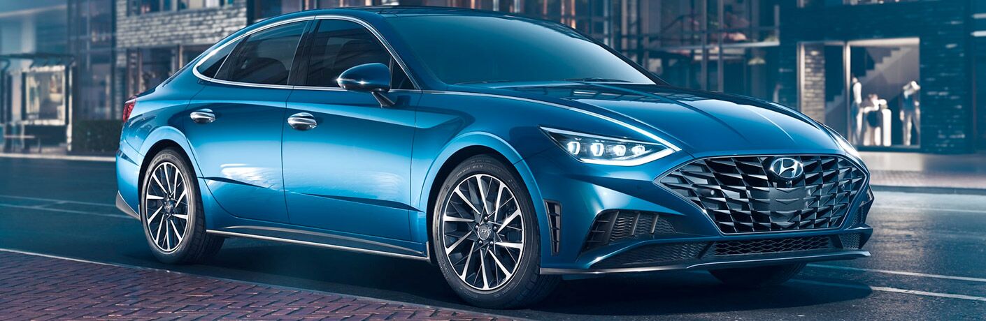 2020 Hyundai Sonata front and side view