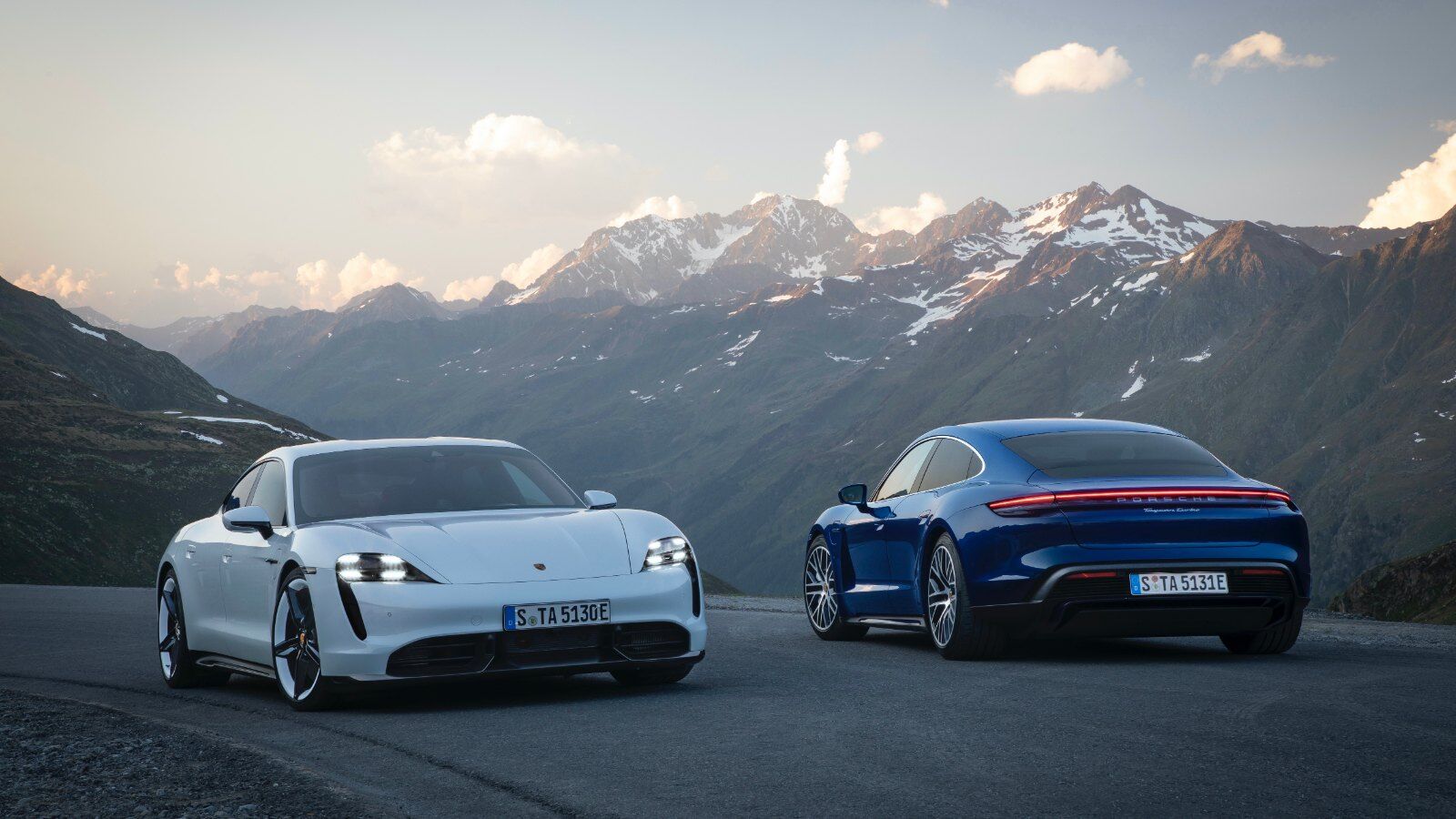 Porsche Taycan recovering energy under braking on the road – Champion Porsche Pompano Beach, FL