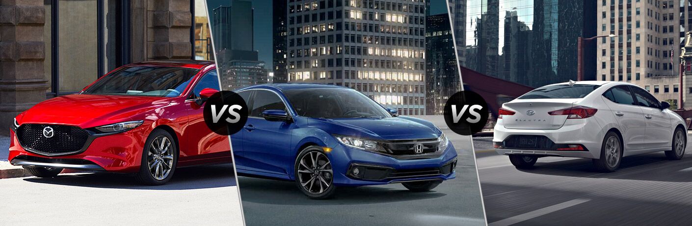 Mazda3 Vs Hyundai Elantra >> 2019 Mazda3 Vs 2019 Honda Civic Vs 2019 Hyundai Elantra Mazda3 Vs Hyundai Elantra >> 2019 Mazda3 Vs 2019 Honda Civic Vs 2019 Hyundai Elantra