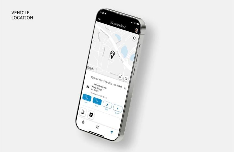 Mercedes-Benz App locate your vehicle