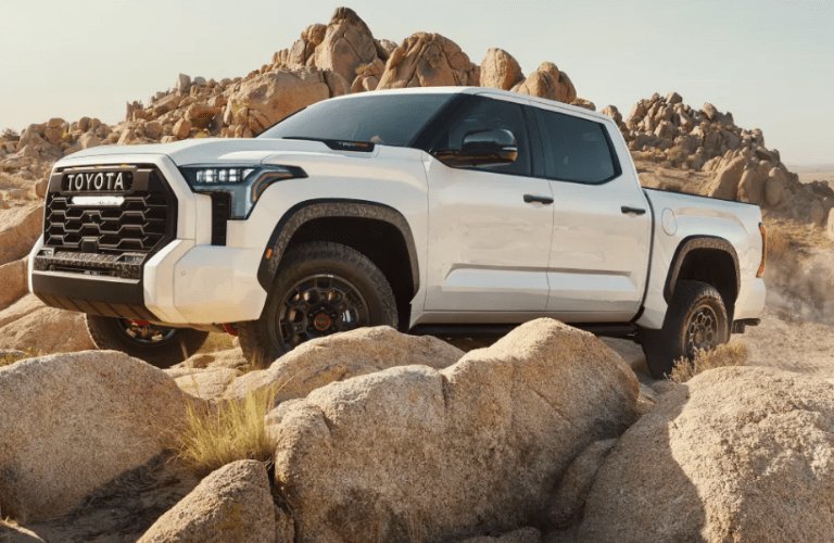 2022 Toyota Tundra on a rough terrain