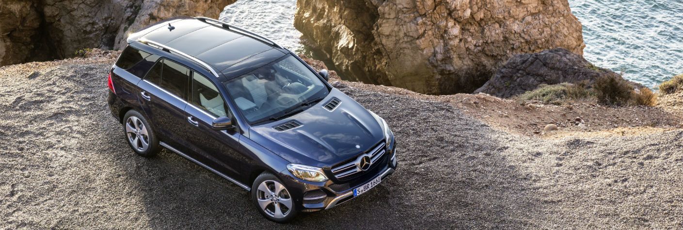 Mercedes-Benz SUV in black top view