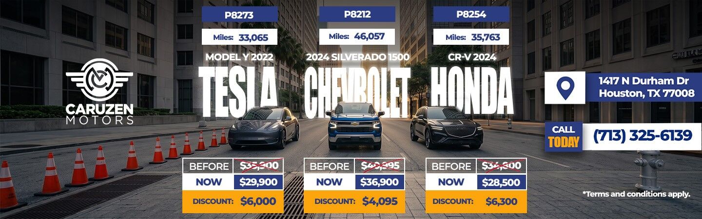 Tesla, Chevy, Honda