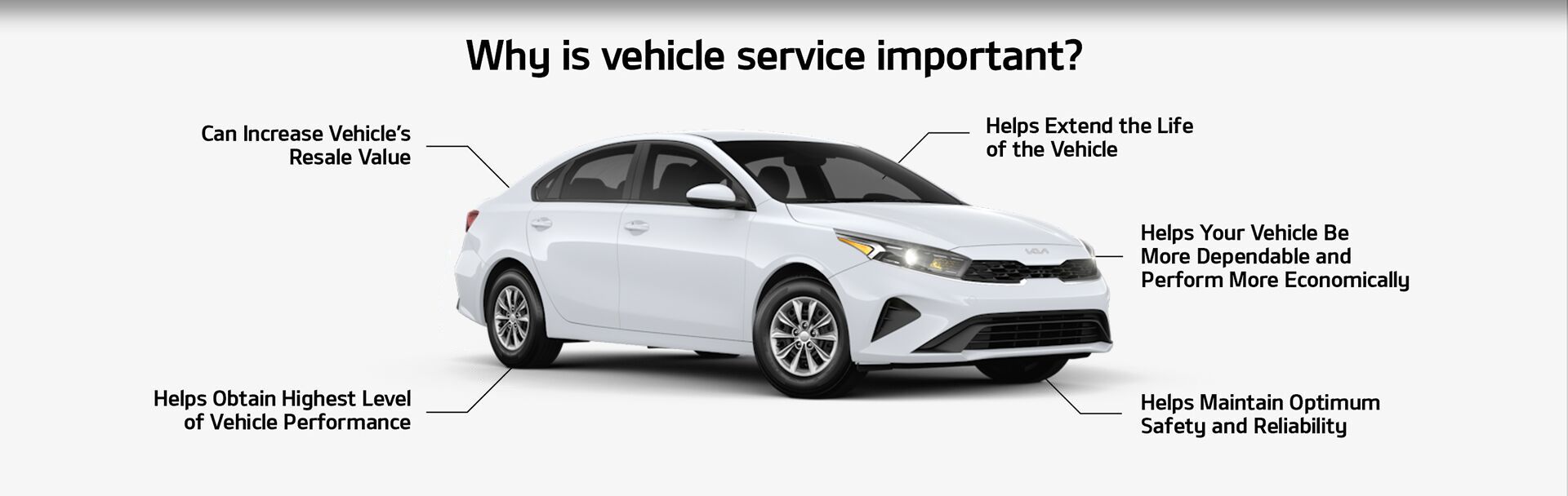 Why is vehicle service important?
