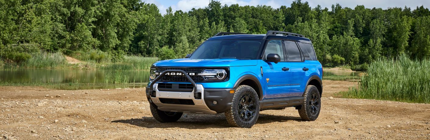 2025 Ford Bronco Sport on a dirt trail