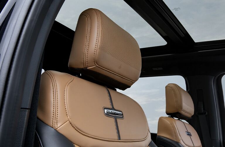 2021 Ford F-150 Platinum seats close up