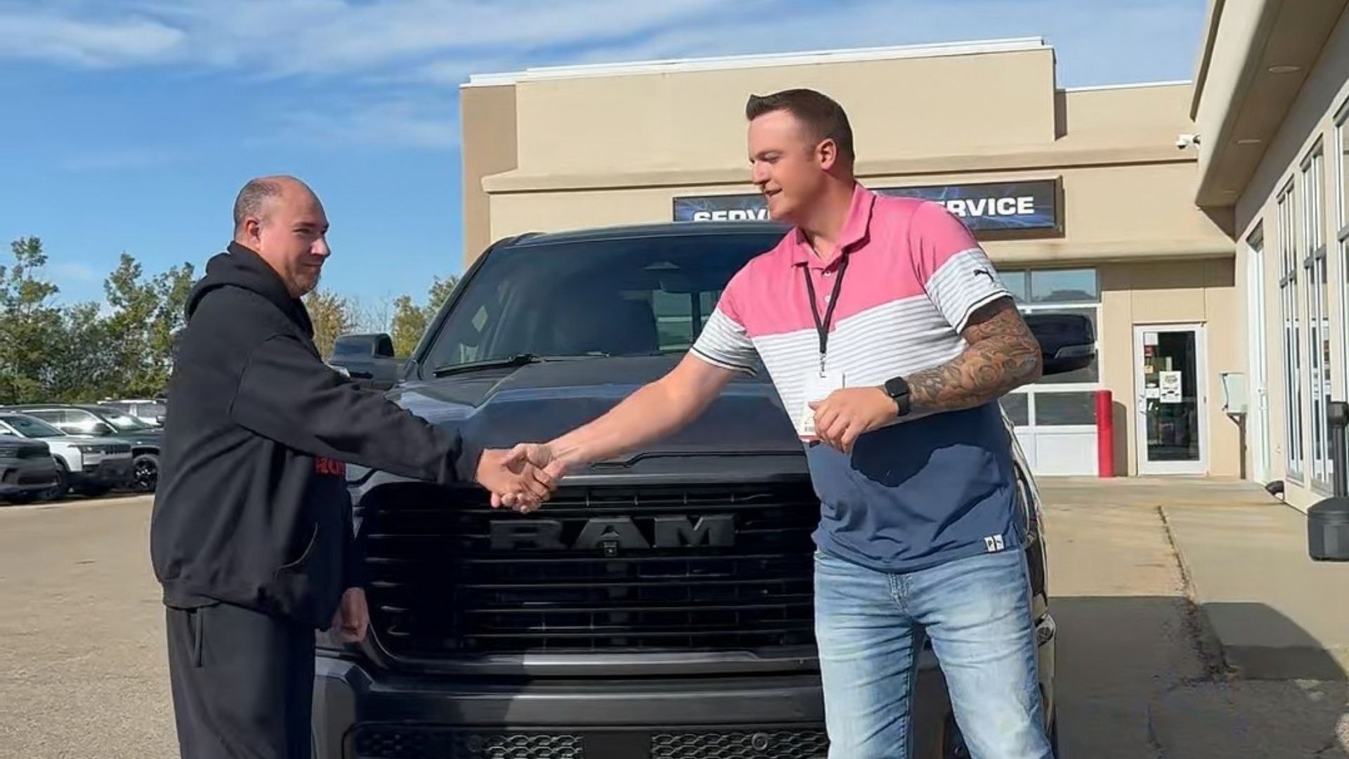 Steven and Matt on Delivery Day
